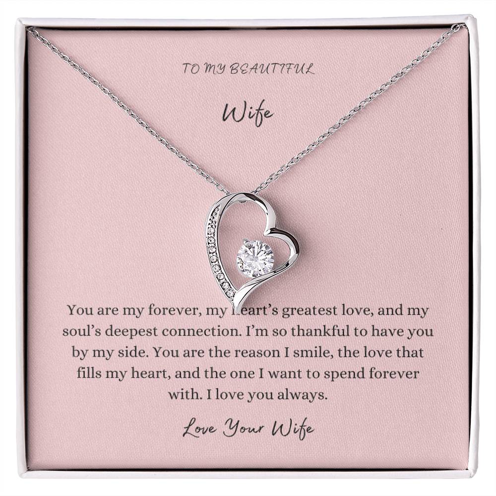 To My Wife, Heart Pendant, Love Your Wife
