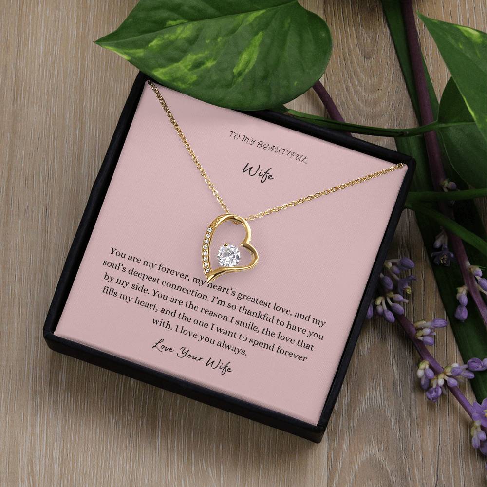 To My Wife, Heart Pendant, Love Your Wife