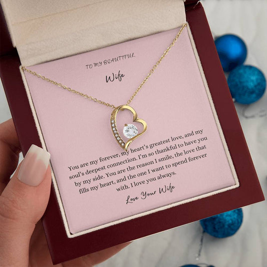 To My Wife, Heart Pendant, Love Your Wife