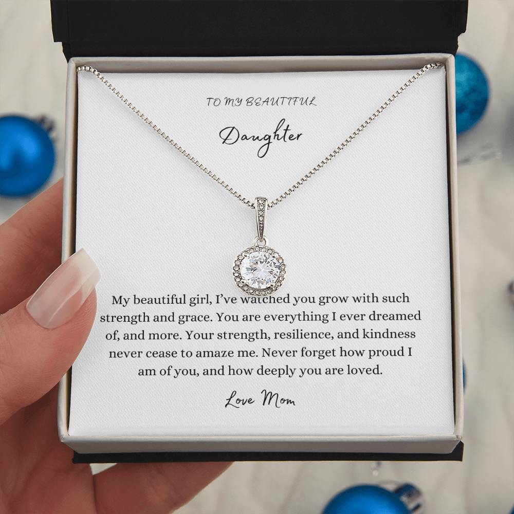 To My Daughter: Grace Pendant, Love Mom