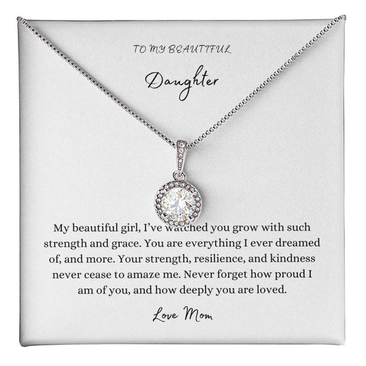 To My Daughter: Grace Pendant, Love Mom