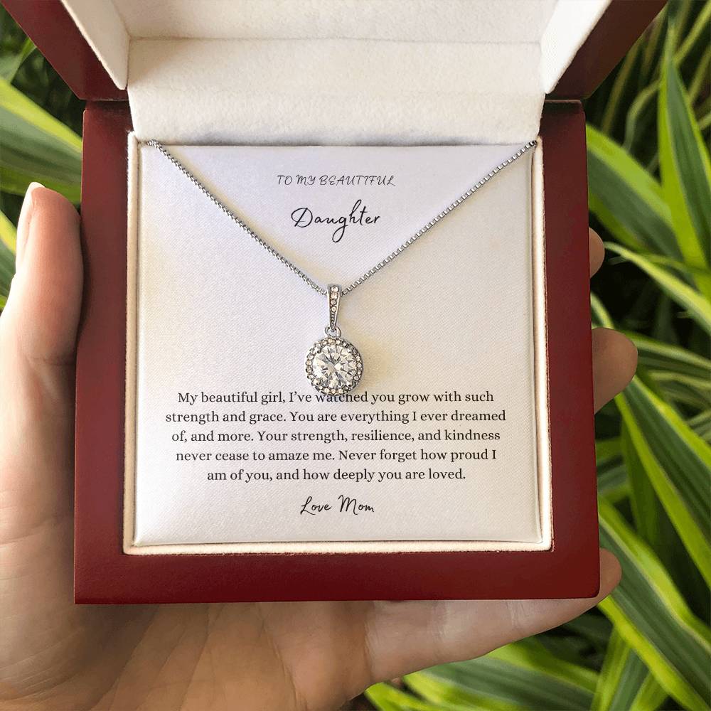 To My Daughter: Grace Pendant, Love Mom