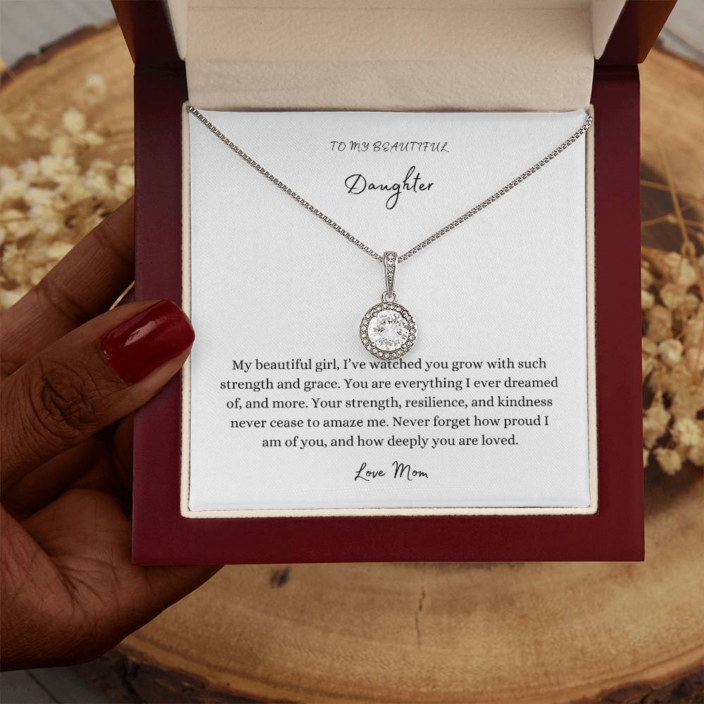 To My Daughter: Grace Pendant, Love Mom